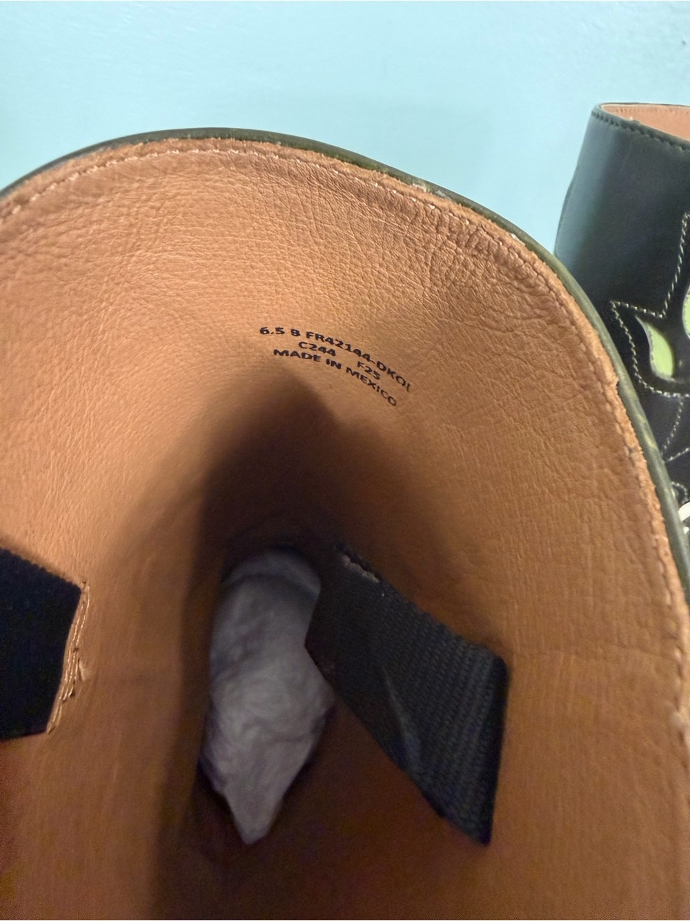 FRYE Campus 14L Boots Leather Floral Green Size 6.5B - Picture 10 of 12